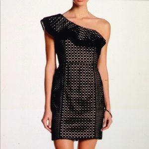 J. Crew One Shoulder Ruffle Cotton Eyelet Dress